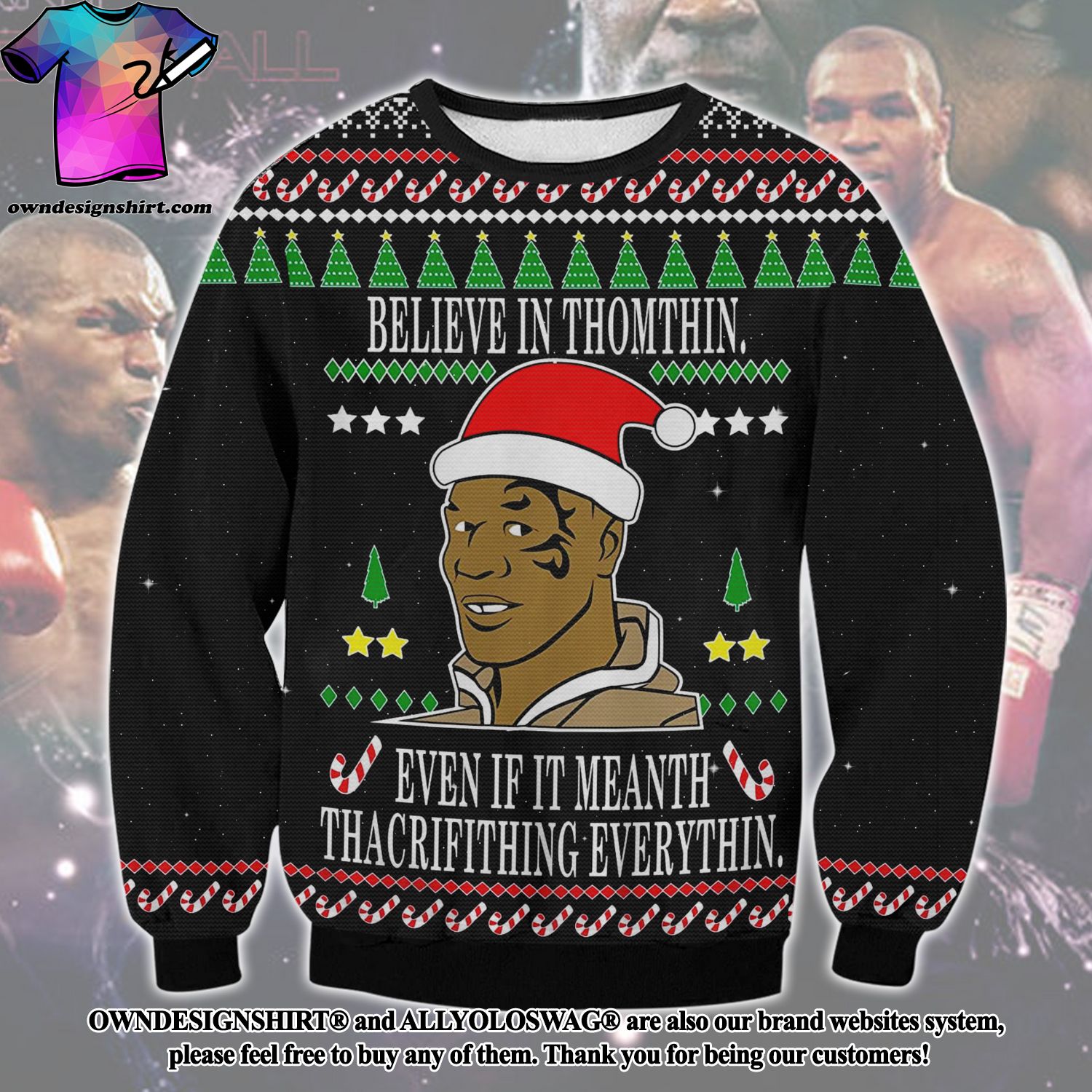 Ugly sweater store mike tyson