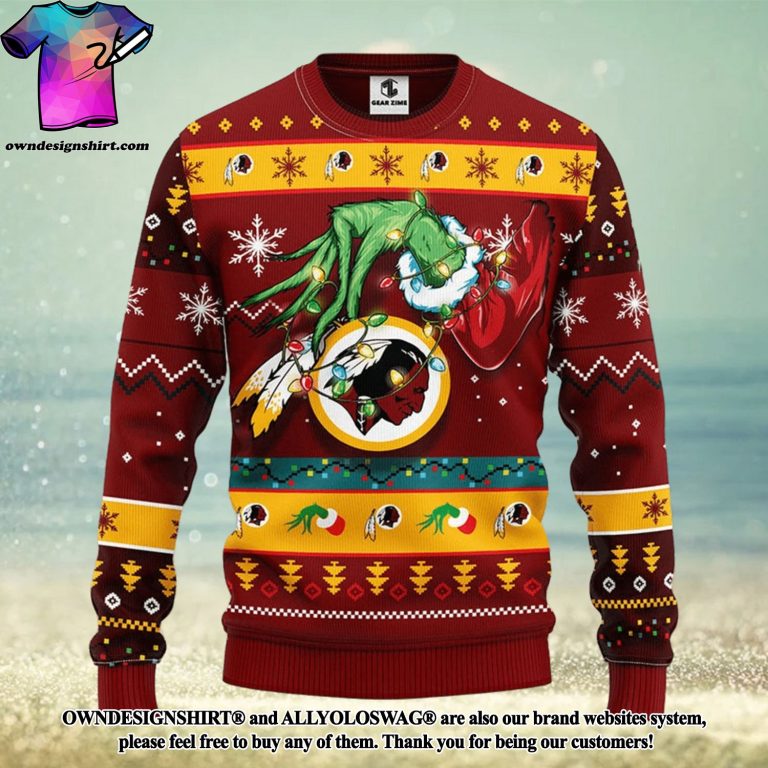 Ugly redskins christmas sweater hotsell